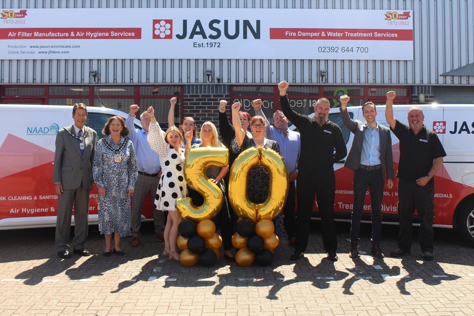 The Jasun team outside their premises